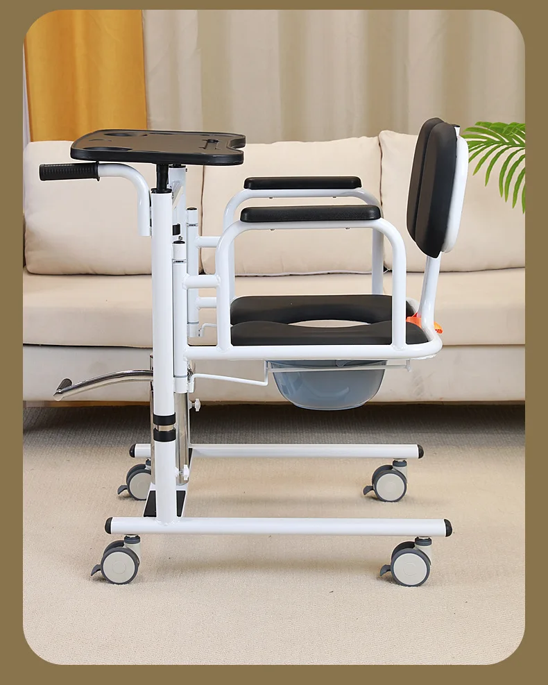 MKR foldable commode wheelchair shower disabled hydraulic elderly rehabilitation patient lift transfer chair