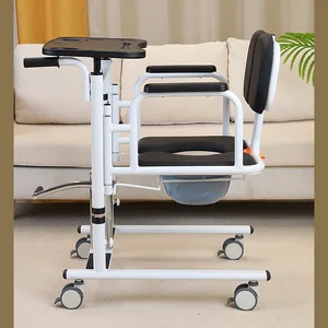 MKR خزانة ذات أدراج قابلة للطي كرسي متحرك دش معاق هيدروليكي لإعادة تأهيل كبار السن رفع كرسي نقل المريض أفضل 10 مبيعات للكراسي المتحركة المستعملة - رقم 5