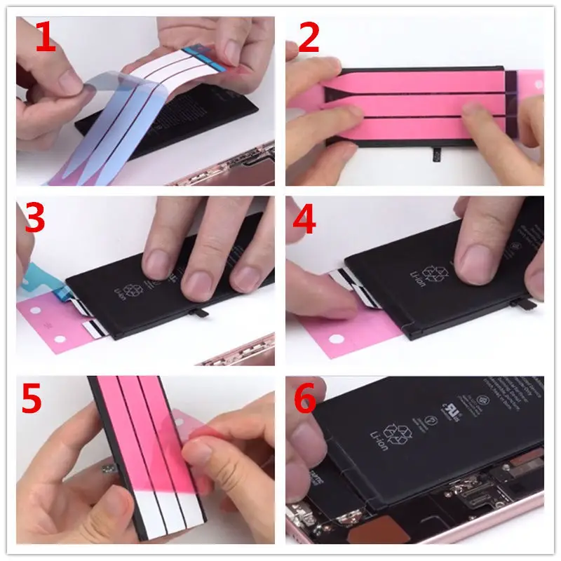 2 Stück/Set Wasserdichtes Klebeband Batterie-Aufkleber Reparatur-Set für iPhone 11 12 13 14 15 Mini Plus Pro Max Bildschirmrahmen-Dichtung – Detail 1