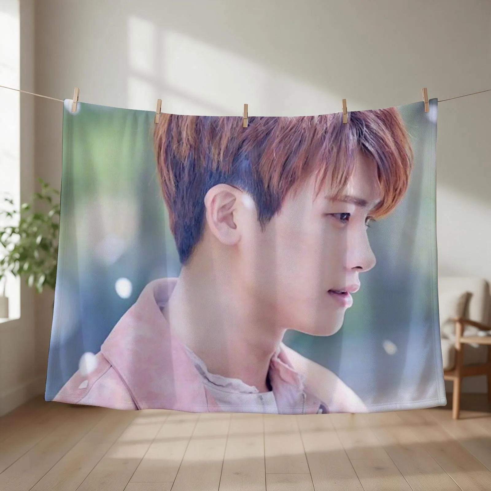 Actor Park Hyung-sik Throw Blanket wednesday sofa bed Bed Fashionable Flannel Blankets