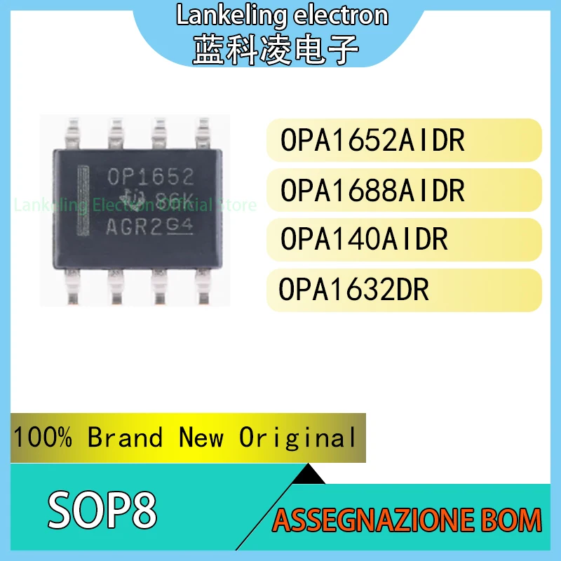 OPA1652AIDR OPA1688AIDR OPA140AIDR OPA1632DR IC 100% Brand New Original chip SOP8