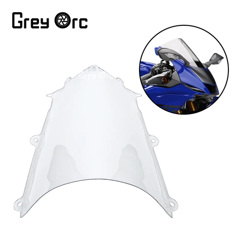 ヤマハ YZF600 YZF-R6 YZF R6 2017-2024 2023 オートバイダブルバブルフロントガラススクリーンウインドディフレクタースクリーンフロントガラス