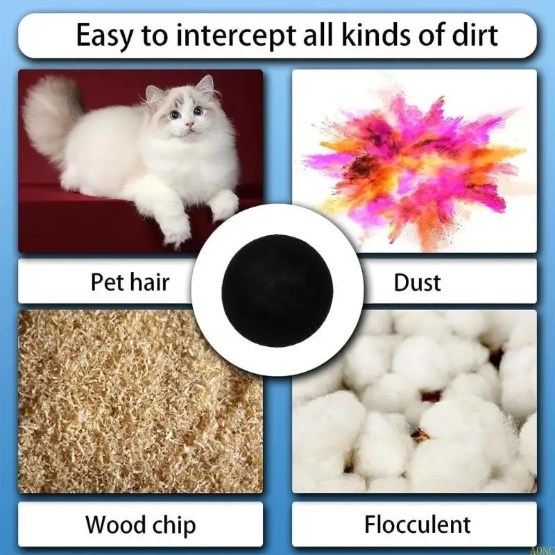 A0NC 6pieces HEPA -фильтр -замена губки для P1 Pet Grooming Комплекты вакуумных чистящих средств аксессуары губчатая часть