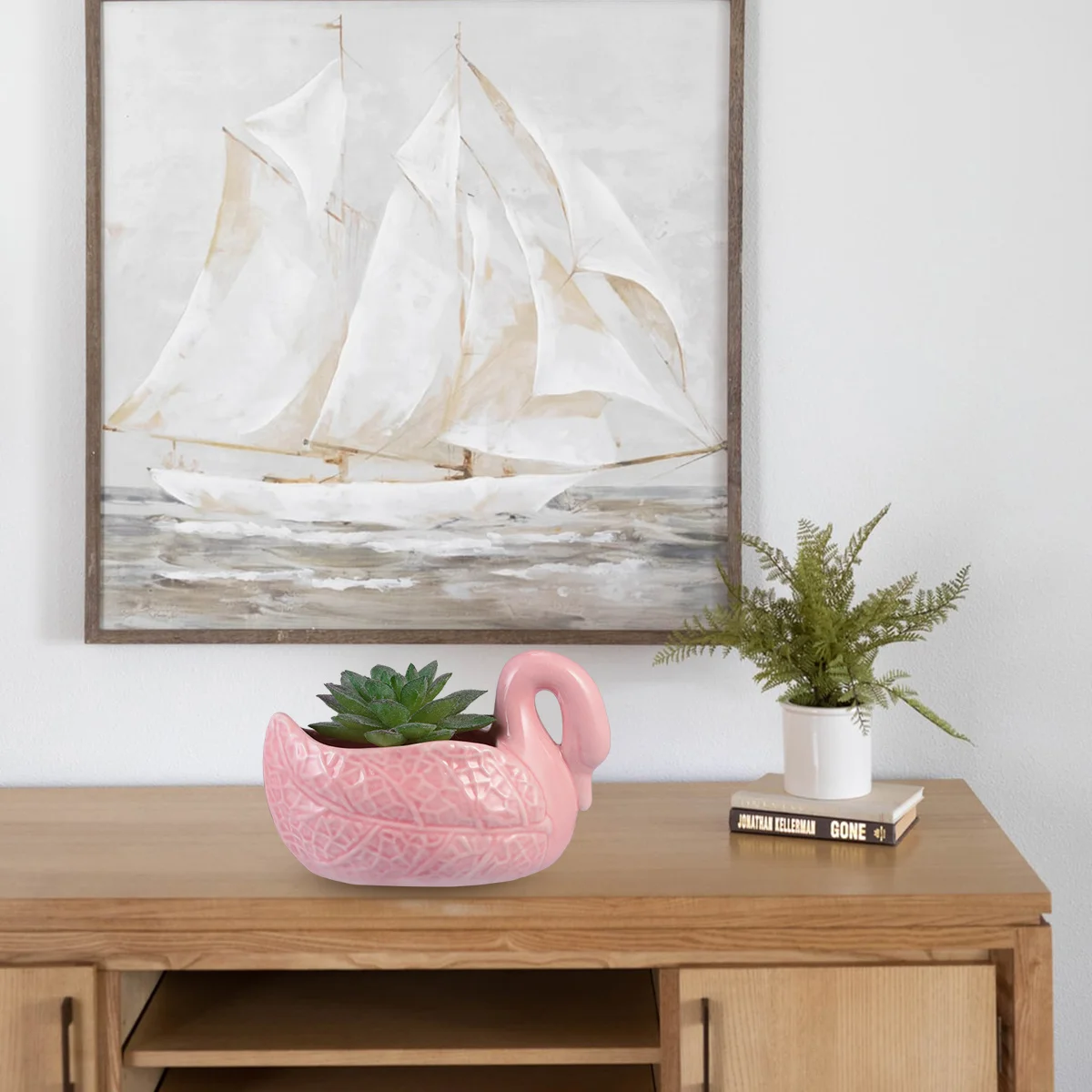 

Stylish Flower Pot for Balcony Office Decor - Heavy Duty Succulents Container Ideal Gift for Plant Lovers Modern