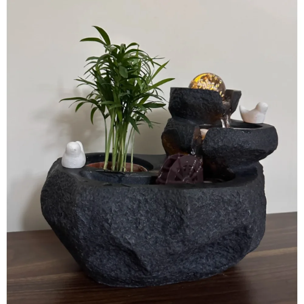 Rockery water humidification purification bonsai desktop water ornaments shop home desk