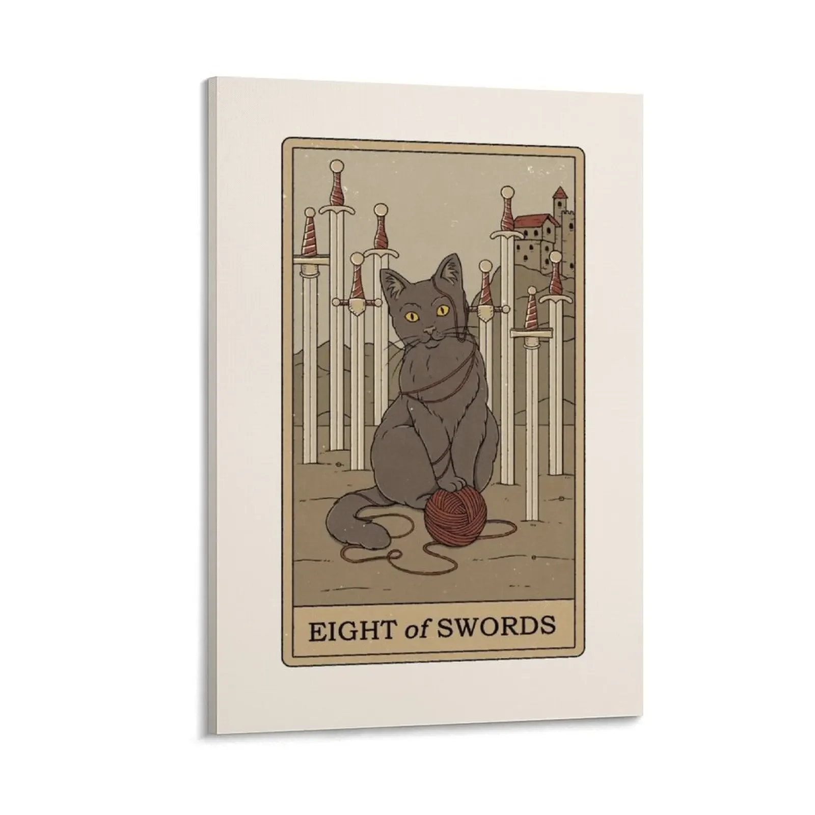 

Eight of Swords Canvas Painting wall decoration Home decoration nordic home decor