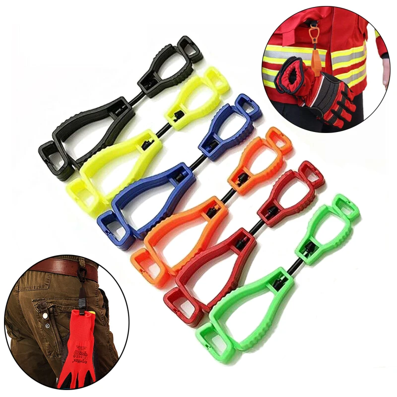 Safety Glove Clips for Work, Holder Hanger, Guard Labor Clamp, Grabber Catcher, Hot Clip, 10Pcs