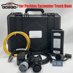 For Perkins Excavator Truck Boat 27610402 27610401 Communication Adapter 3EST Diagnostic Tool Scanner with Software 2021B