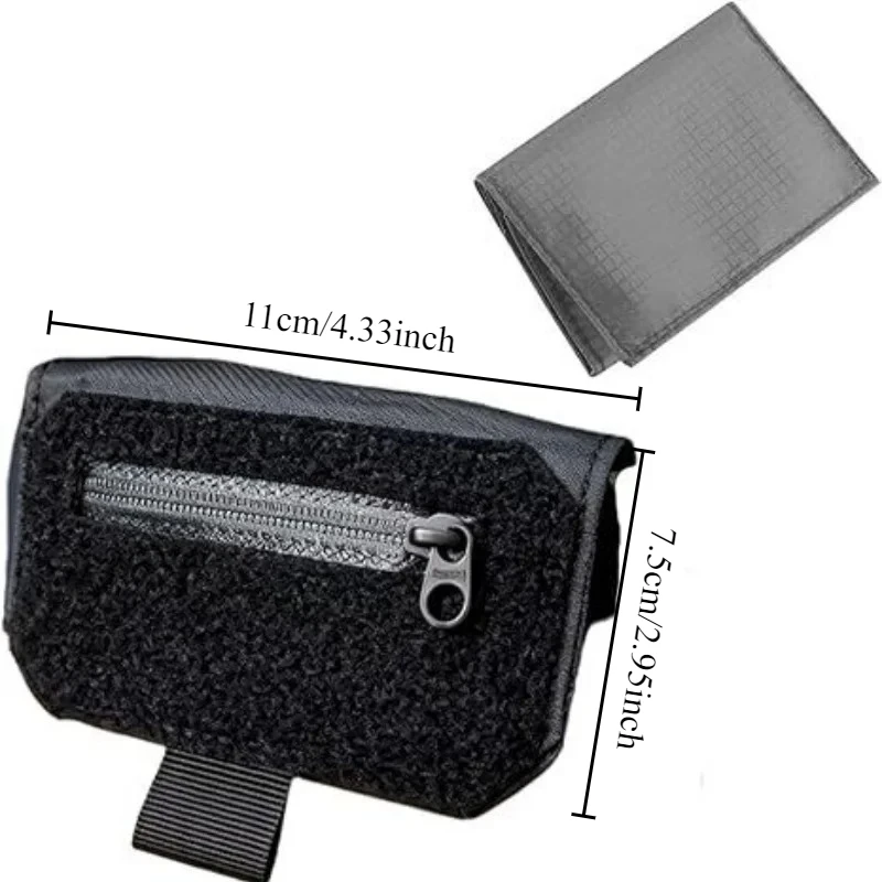 1Pc Compact EDC Belt Clip Wallet Anti-Theft Hidden Waist Pouch For Cash Cards Passport Travel Pickpocket-Proof Storage Bag Cover