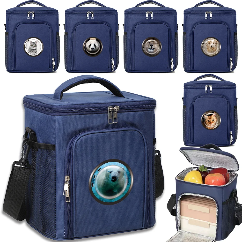 

Ice Box Insulated Window Printing Series Large Capacity Picnic Bag Family Outdoor Activities Food Storage Refrigerated Bag