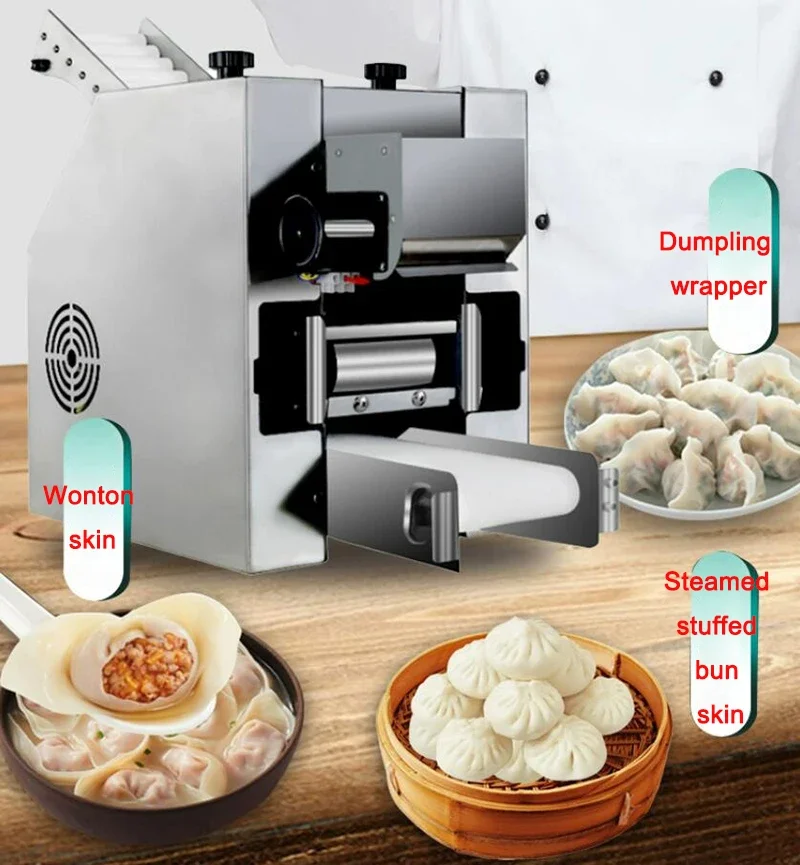 New-type Dumpling Skin machine Commercial Stainless Steel Multifunctional Automatic Dumpling Wrapper Machine 6mm-12mm