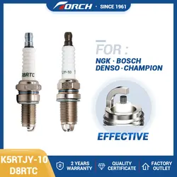 High Quality China Original Torch Spark Plug K5RTJY-10/D8RTC Candle for RC89PYC K16TNR-S9 for DR8EA RA6HC X24EPR-U9