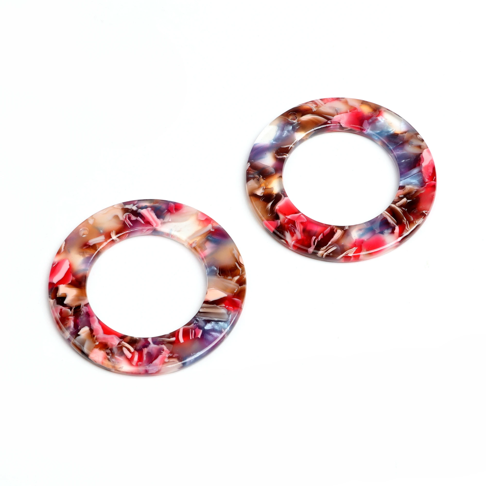 Leopard Print Circle Charm for DIY Jewellery Making