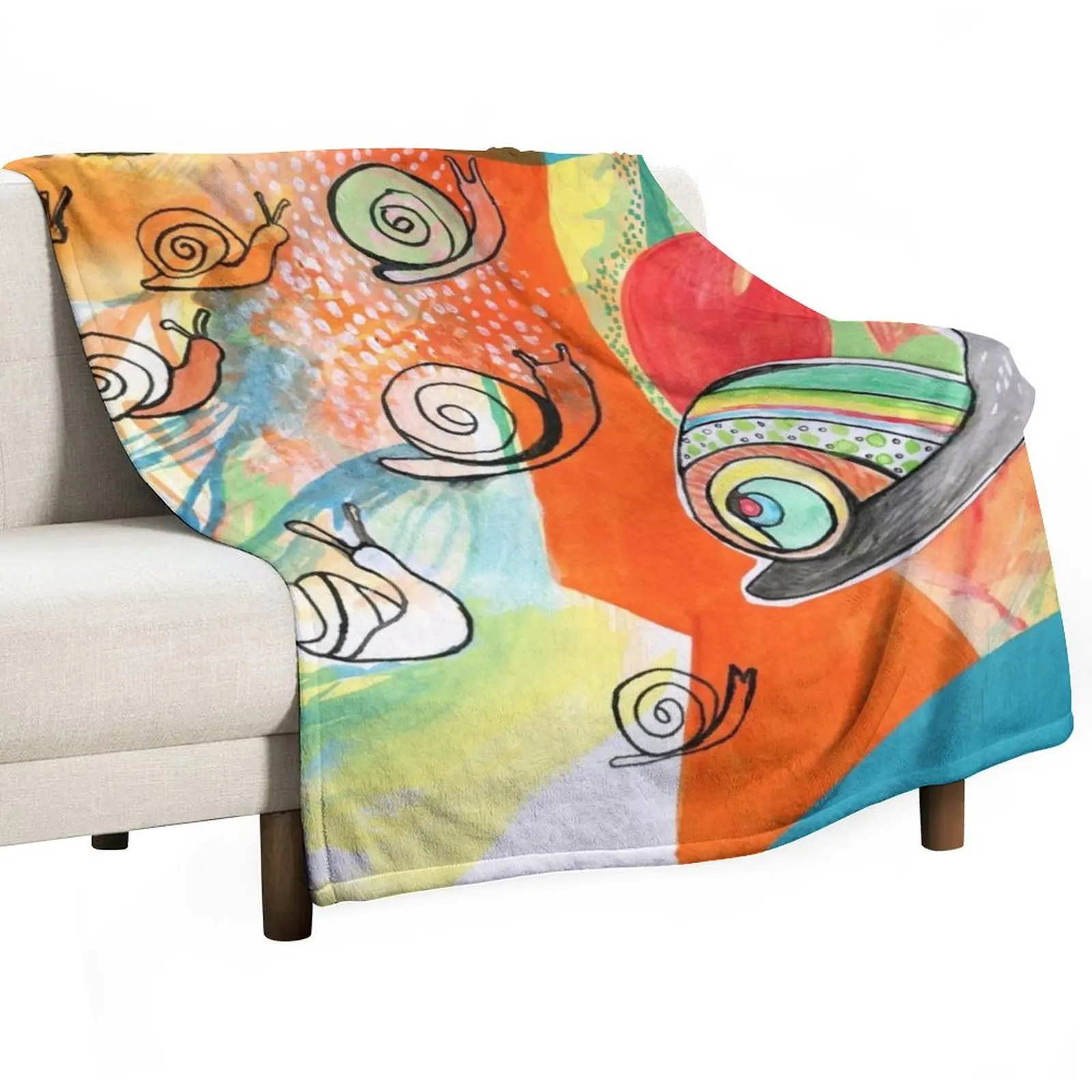 

Snails Throw Blanket Soft Big Warm Quilt Blankets