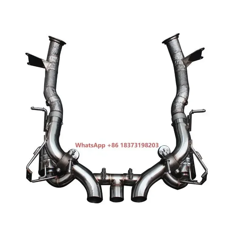 

Высокопроизводительная выхлопная система Valvetronic для автомобилей, полная система из нержавеющей стали 458, Catback