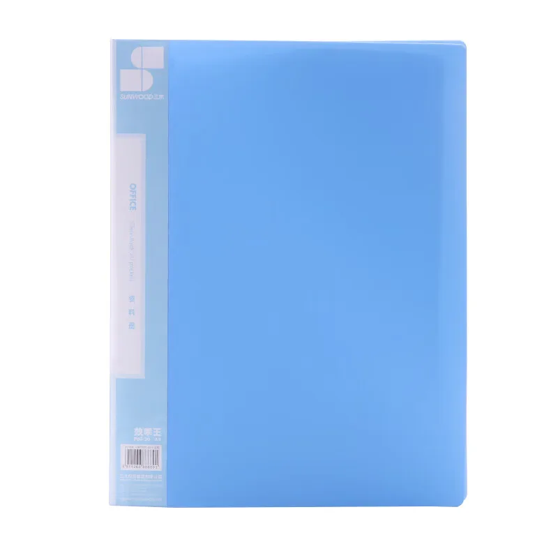 

Sunwood Efficiency King Series A4 Document Binder Insert Pocket File Loose-Leaf Folder Blue P69