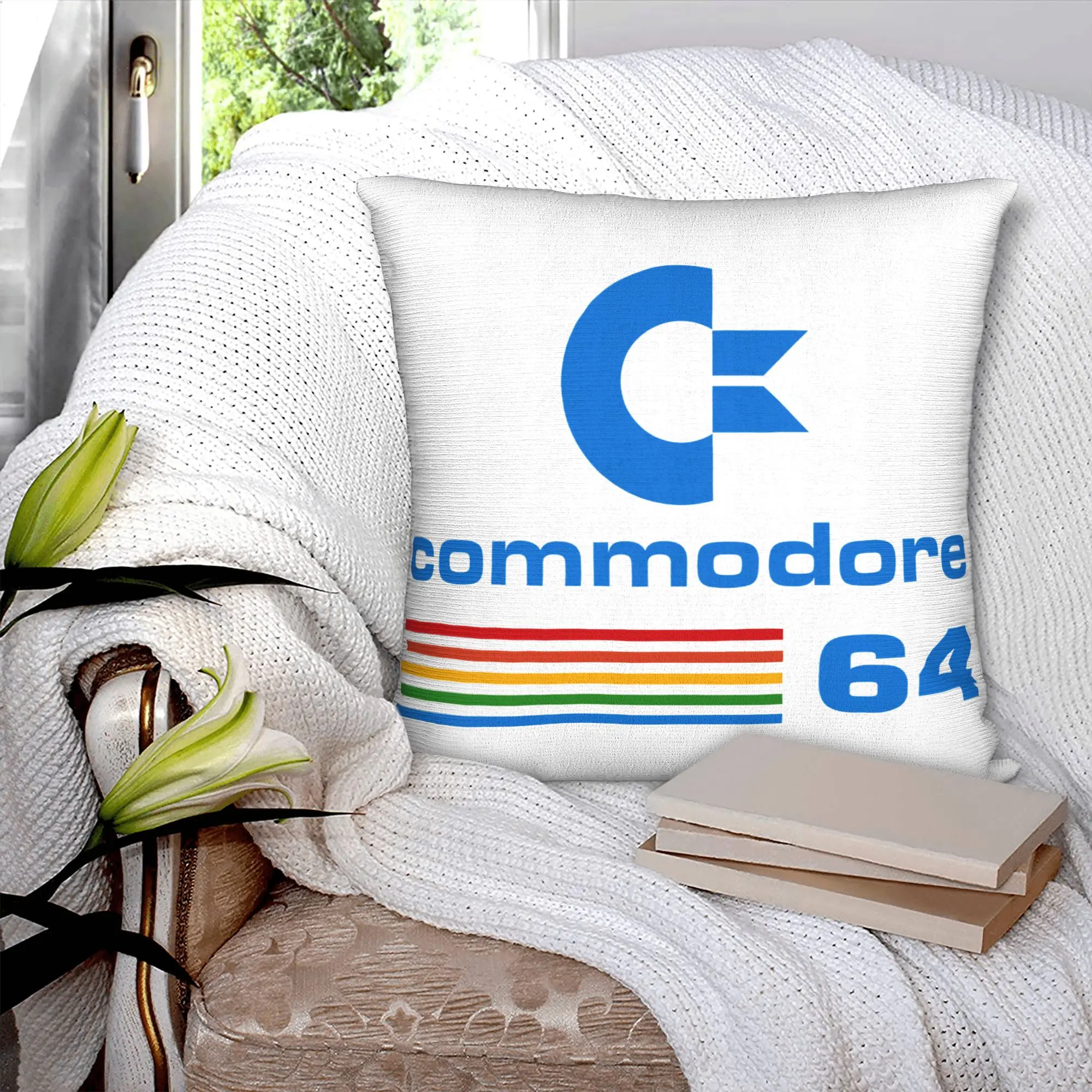 Cool Commodore 64 C64 Sid Amiga Retro 8 Bit Nordic Pillow Cover Home Decor Geek Nerd Car Cushion