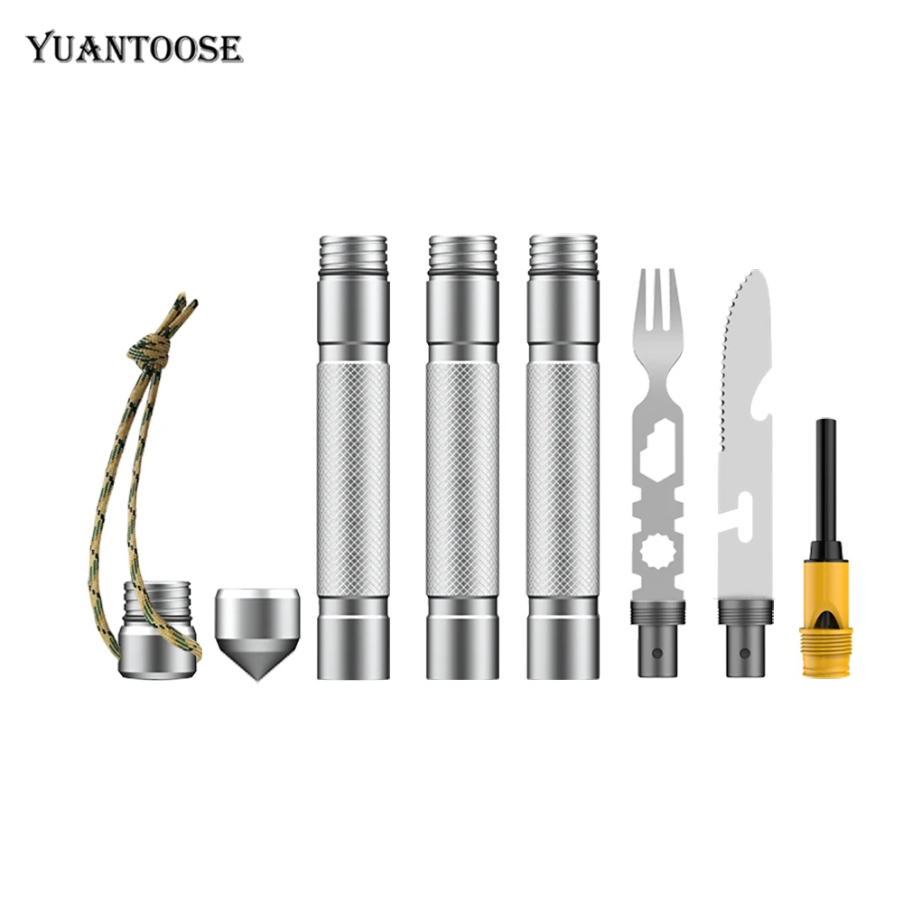 

Aluminum Knife Fork Portable Mini Folding Outdoor Camping Stick