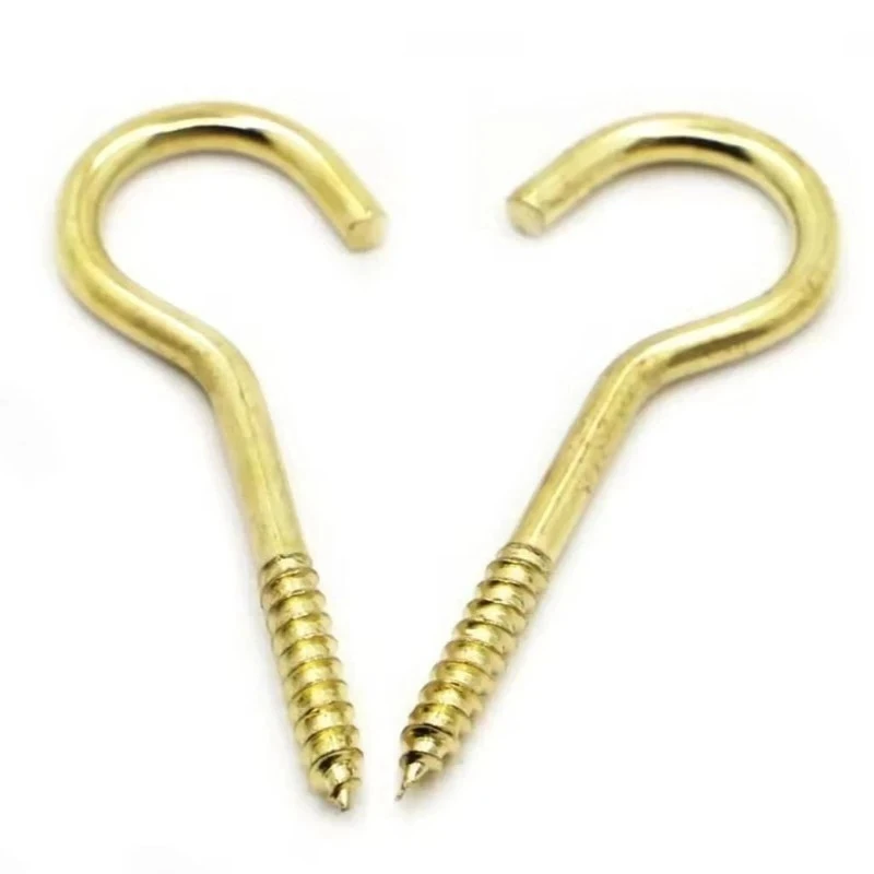 

Multi-Size C-Shaped & Question Mark Sheep Eye Hooks - #1/#2/#3 to #16 Ceiling Screw Hooks