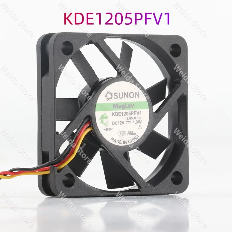 Cooling Fan Sunon Magnetic Suspension Silent Double Ball KDE1205PFV1(AF) 5010 50X50X10MM DC12V 1.3W