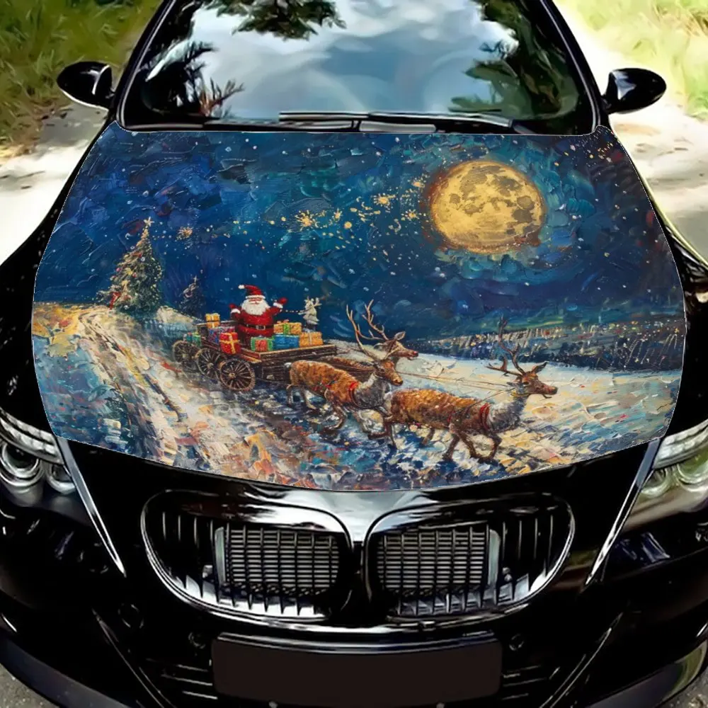 Merry Christmas! Adorn your car with Santa’s image in vibrant colors.