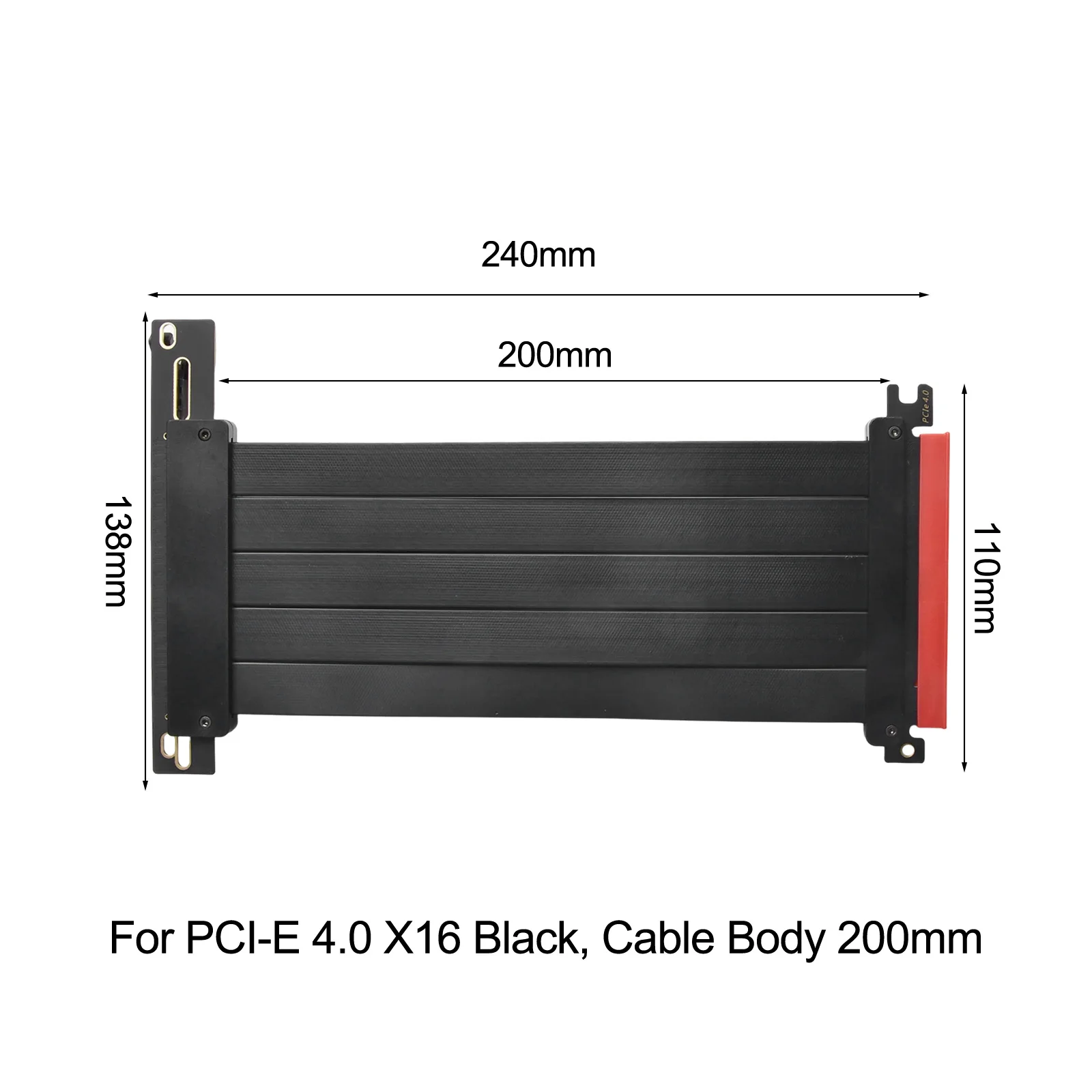 Riser Cable for High Performance GPUs For PCIE 4 0 X16 Extension with Flexible Management and Aesthetic Design