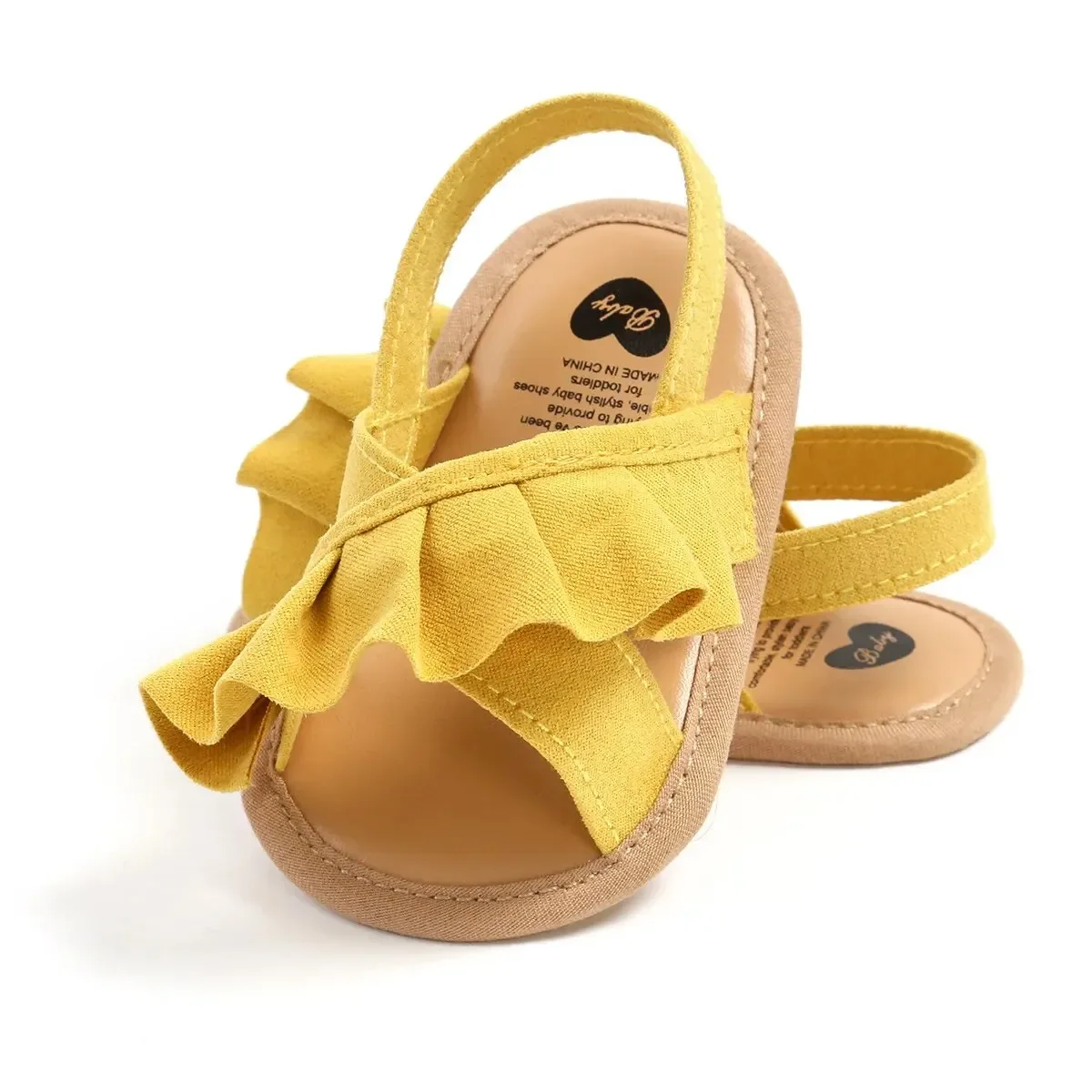 Meckior Sommer Baby Sandalen Baby Mädchen Schuhe Prinzessin flache Sohle rutsch feste Kleinkind erste Walker Krippe Schuhe Neugeborene Leinwand Hausschuhe