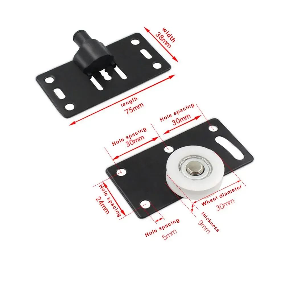 1 szt. Koło pasowe do szafy strona główna koło pasowe do drzwi przesuwnych szafa na ubrania kółko do szafki cicha regulacja wysokości sprzęt meblowy