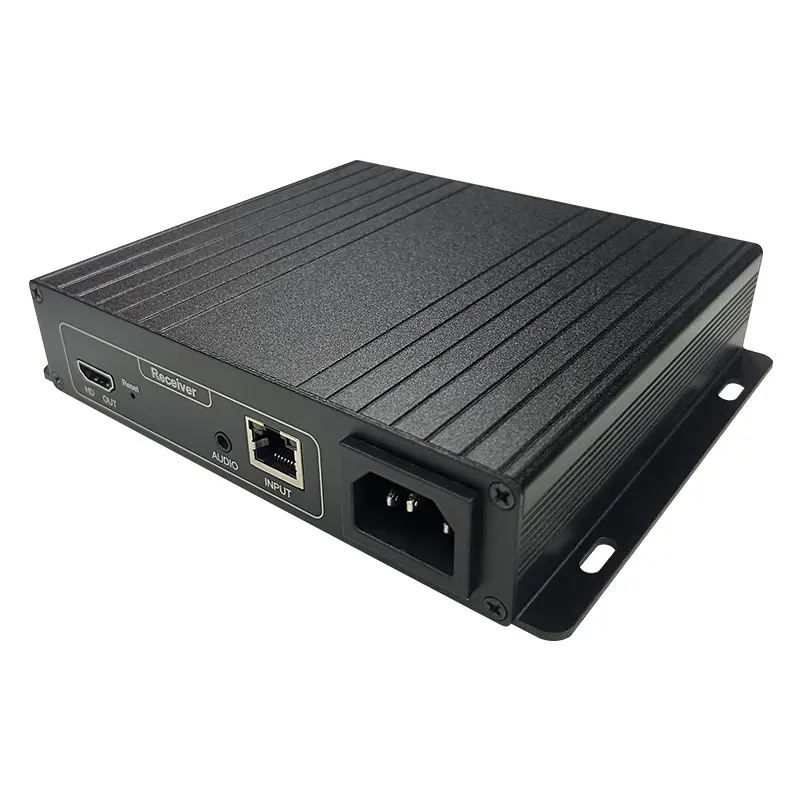 AMS-HE120 Unterstützung RJ45 Ethernet Adapt CAT5E/6 Fiber 4K 120M HD KVM Video Erweiterung Sender Empfänger für PS4 PC TV DVD