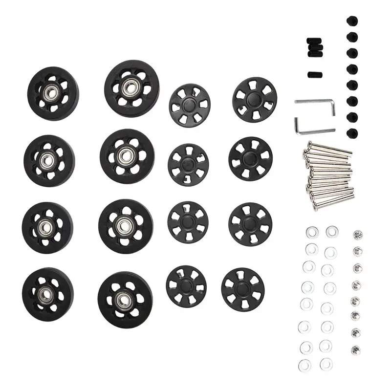 ABAE-For Replacement Luggage Wheels 8PCS 50X12mm Low-Noise Rolling Bearings Suitable For Travel Suitcase Caster Parts
