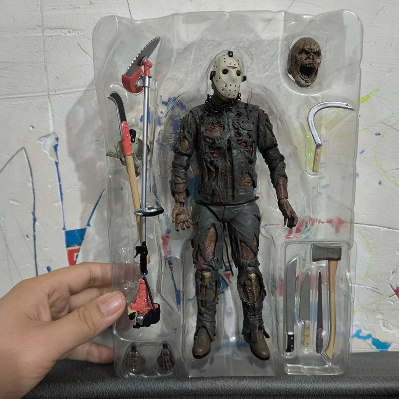 NECA The Firday Jason Voorhees Action Figure Part VII A New Blood Jason Voorhees Halloween Collection Model Toy Doll Gift