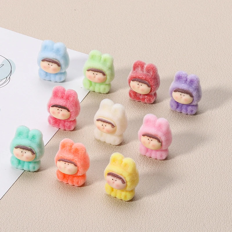 10Pcs Mini Flocking Cute Lilith Dolls Car Dashboard Ornaments Cartoon Lilith Figurines Micro-landscapes Home Decoration