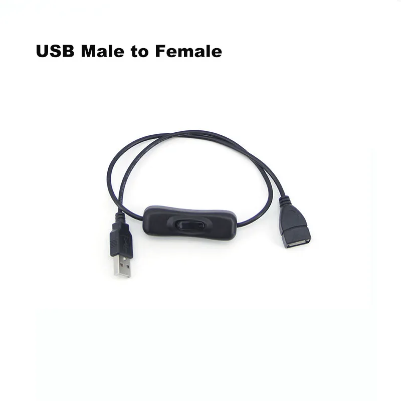 

USB 50 см 2,0 A «папа-мама» Удлинитель для зарядки, черный кабель 304, кнопка переключения, кабель включения и выключения J17