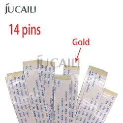 Jucaili gold 14 pins i3200 druckkopf kabel für epson 4720/i3200 für lösungsmittel uv flach bett drucker druckkopf ffc flaches datenkabel