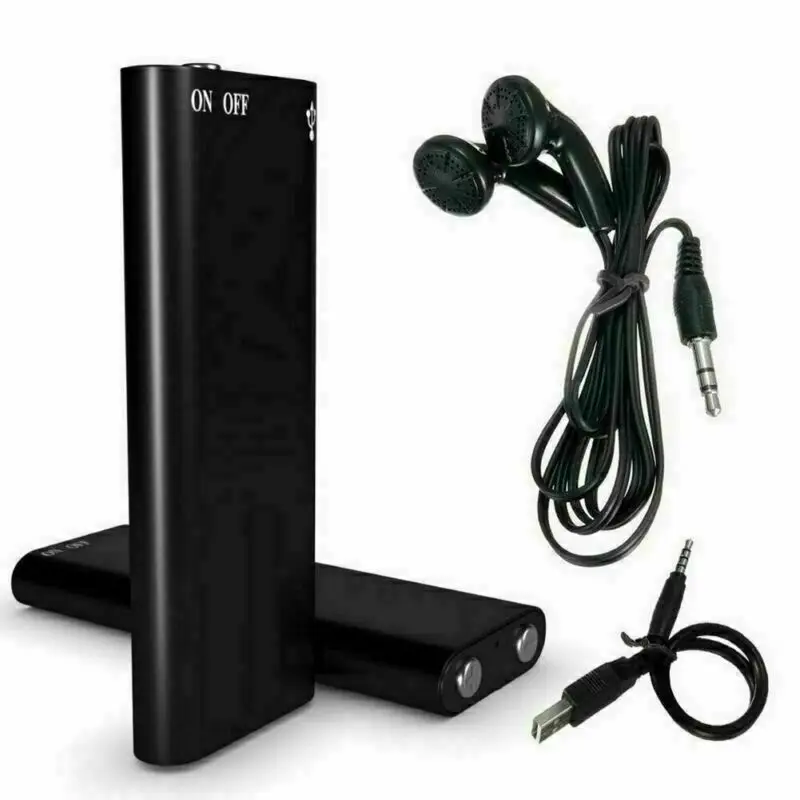 4-64GB Tiny Digtal Voice Recorder Espia Mini Sound Portable Voice Activated Dictaphone Noise Reduce Recording MP3 Player