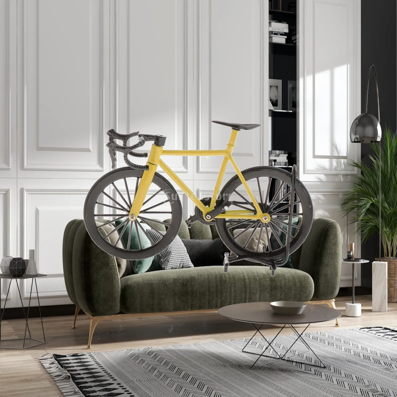 

Diecast Mini Bicycle Collectible Alloy Replica Bike Model Desk Ornament for Hobbyists and Home Decor