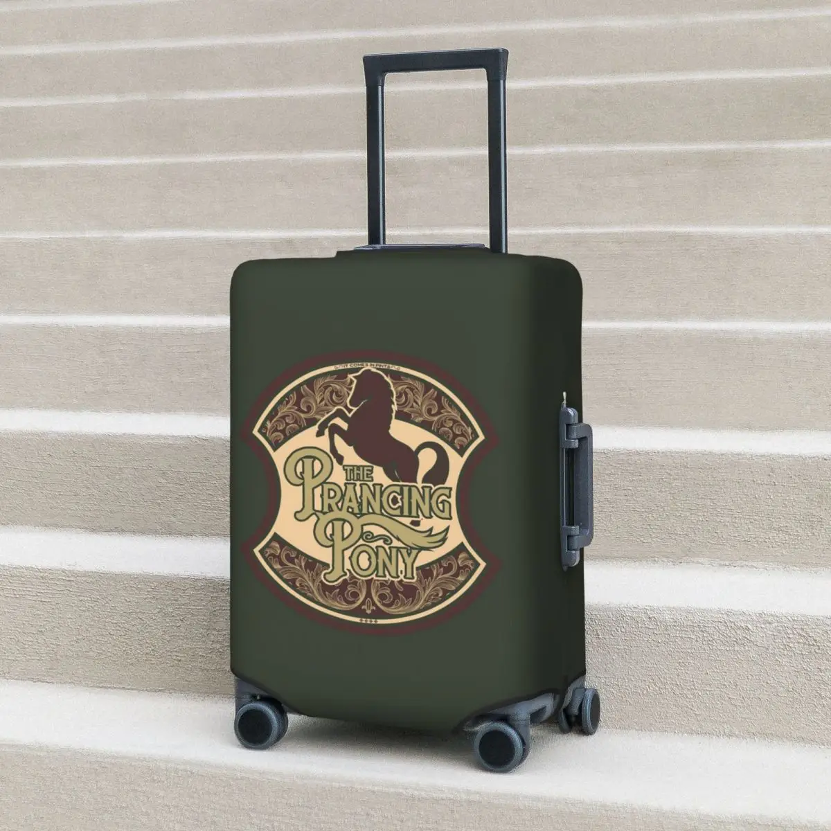 Prancing pônei mala capa proteção elástica viagem bagagem protetor capas para 18-32 Polegada
