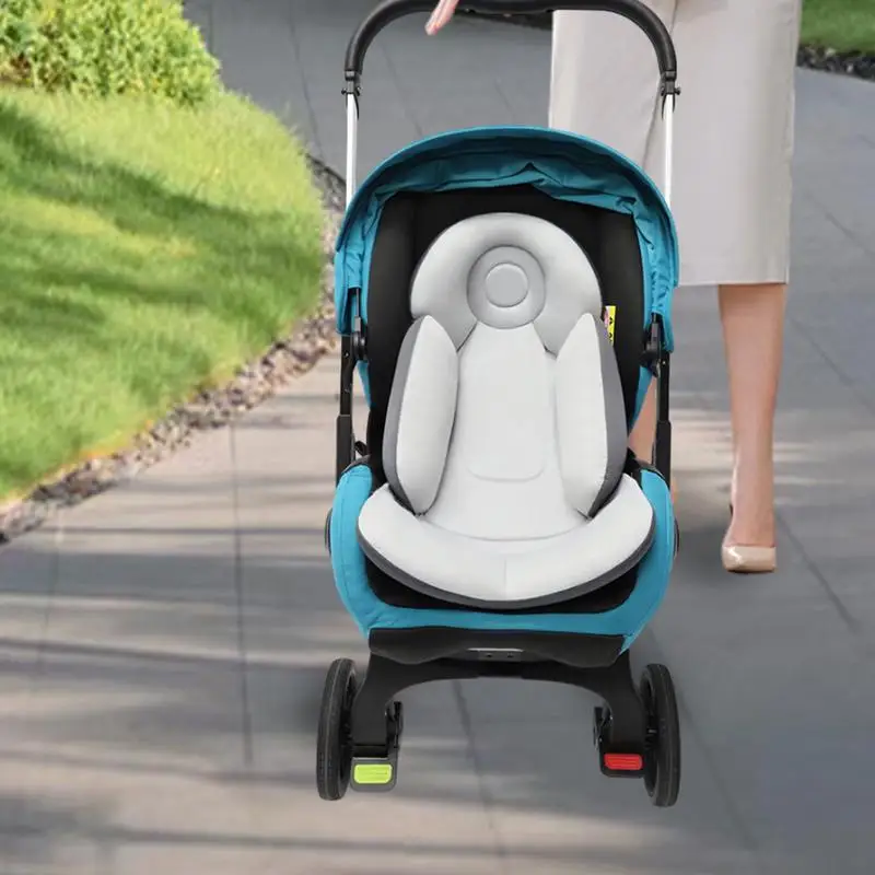 Cuscino per passeggino Inserto per fodera per passeggino morbido e antiscivolo traspirante Cuscino per sedile per passeggino Inserto per seggiolino auto per cuscino per auto