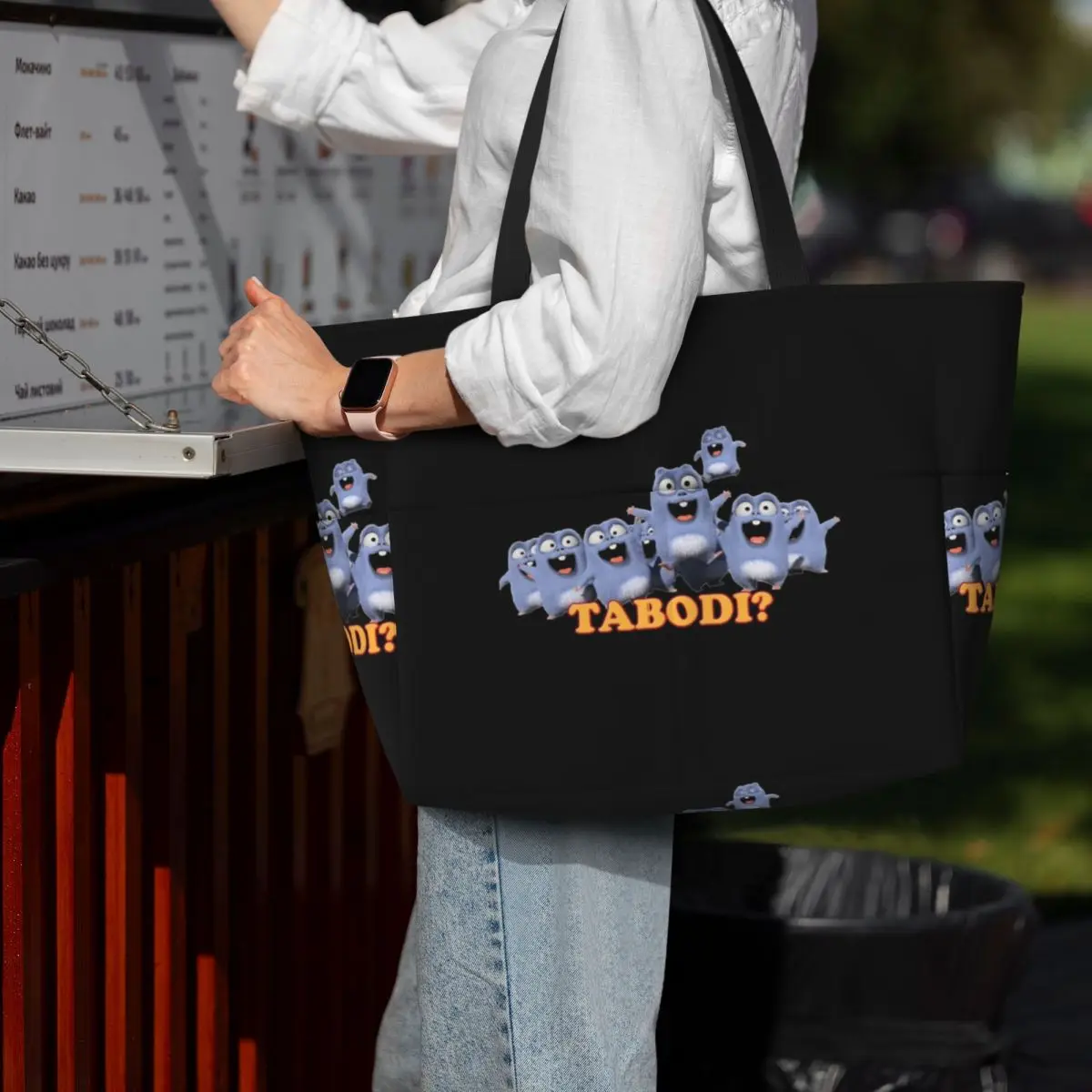 Grizzy And The Lemmings Tabodi Beach Tote Bag Sport Gym Yoga Duffle Large Tote Bag Women Travel Bag Fitness bag