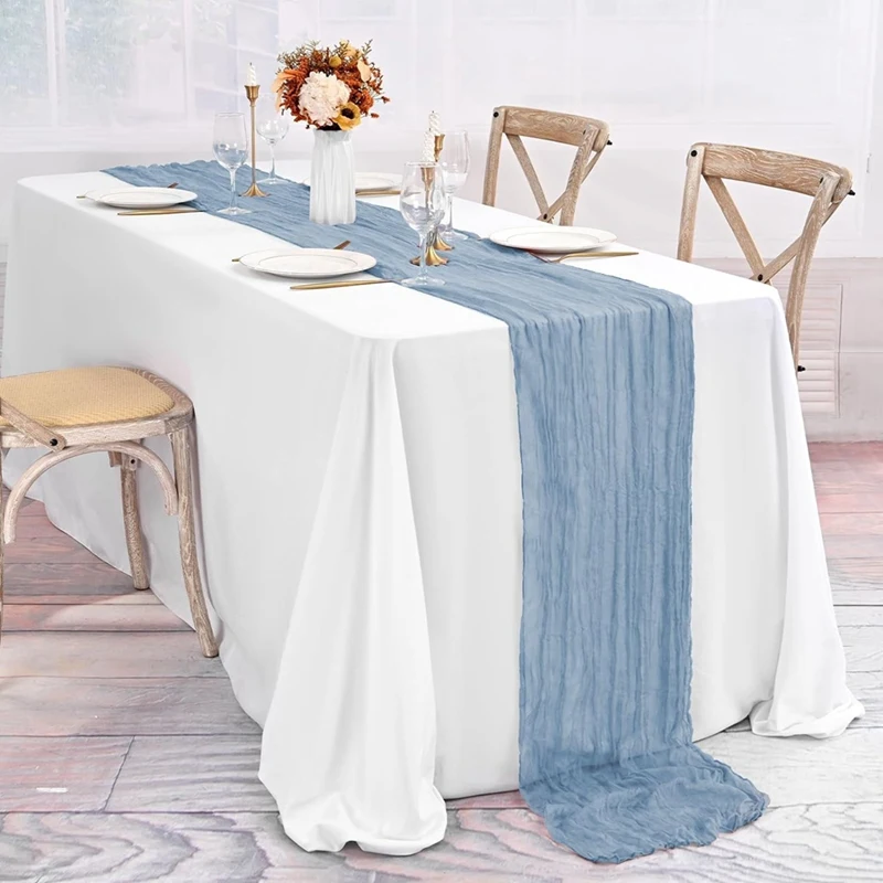 

20Pack Table Runner 10Ft Cheesecloth Table Runner Boho Gauze Table Runner Long Cheese Cloth Table Runners For Party