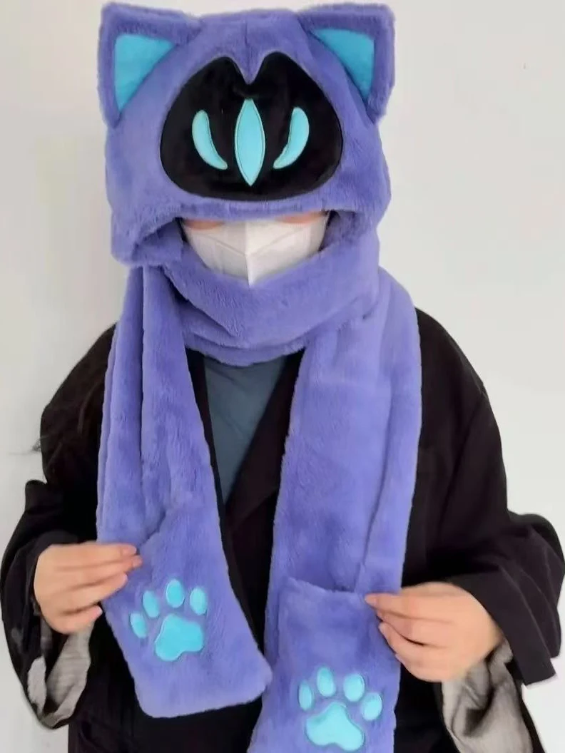 

Brave Covenant Autumn Winter Hat Scarf Gloves Plu Toy Game Accories Soft ort Plu Material Universal G