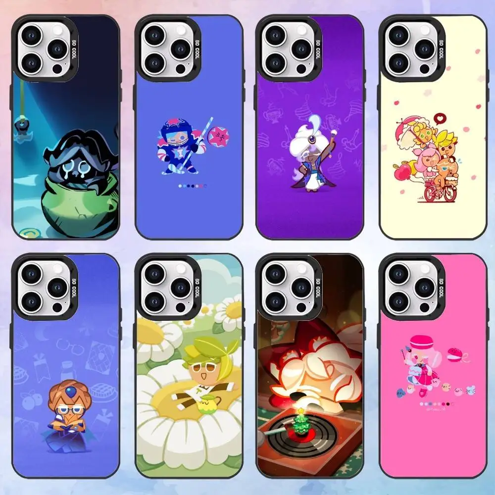 

Game C-Cookie Run K-Kingdom Phone Case For iPhone17,16,15,14,13,12,11 Plus,Pro Max Black Candy Matte Shockproof Cover