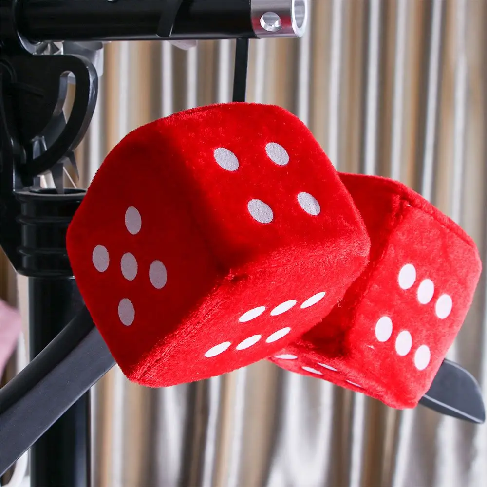 

Blue 8x8x8cm White Rear Tech View Accessories Red Zone Dice Fuzzy Car Hanging Plush