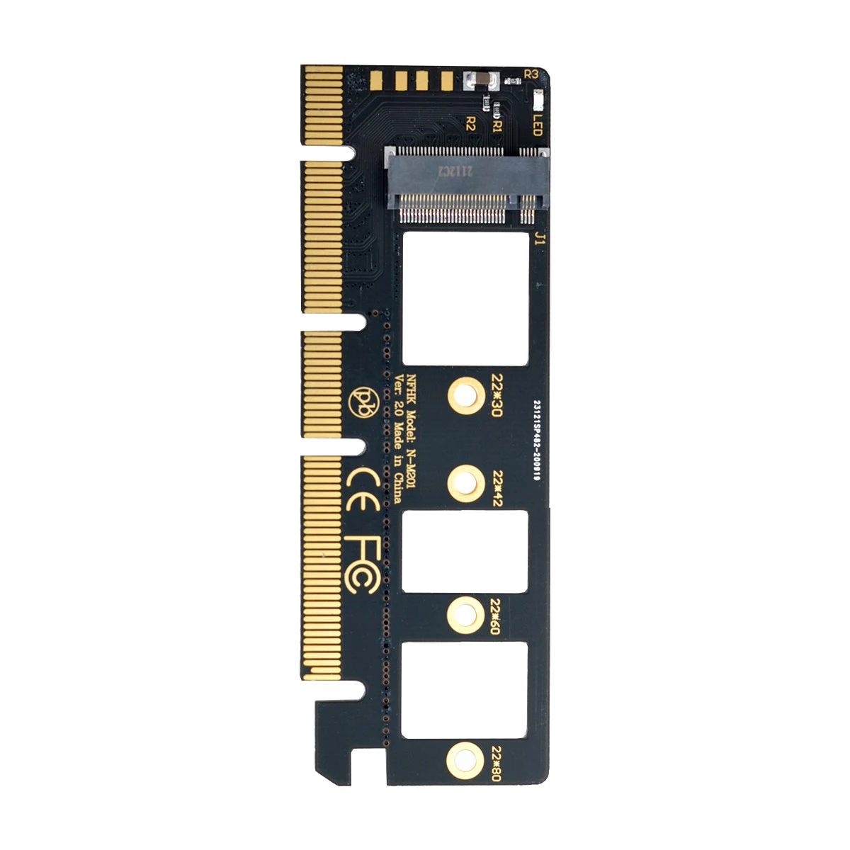 Xiwai CY NGFF M-key NVME M.2 SSD to PCI-E Express 3.0 16x X4 Adapter without Bracket