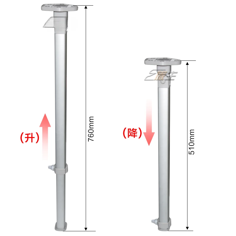 RV lift folding table legs retractable adjustment movable disassembly folding table legs hanging rod buckle set outriggers