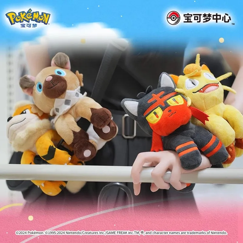 لعبة بوكيمون القطيفة من سلسلة شريك المشاغب Growlithe Meowth Litten Pat Circle لتزيين حقيبة هدايا أعياد ميلاد الأطفال