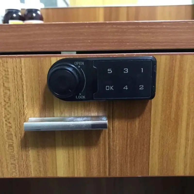 Digital Security Lock with RFID Card Key and Touch Keypad for Cabinet Locker