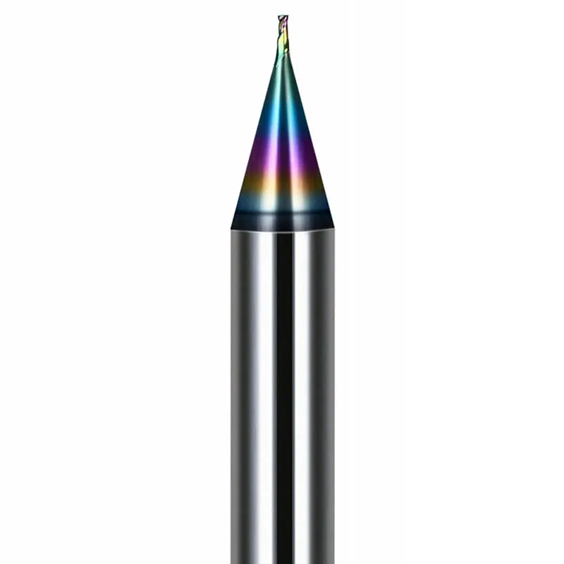 Carbide End Mill For Aluminum DLC Coated With Small Diameter Cutter  Mini Cnc Milling Machine Tool Tungsten Steel Milling Cutter