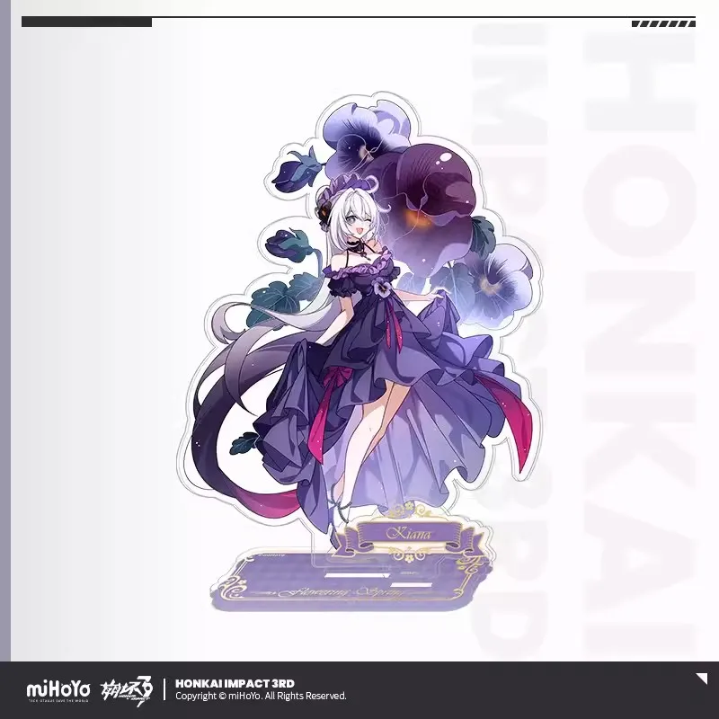 [Genuine] Game Honkai Impact 3 FLOVERING SPRING Series Acrylic Stand Elysia Cosplay 3D Accessories  FuHua Anime Cartoon DIY