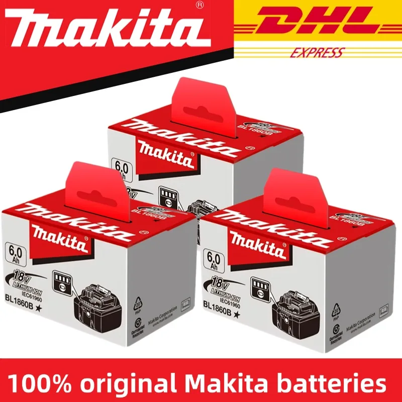

Professional Grade Makita 18V Battery, 6Ah Batterie Makita 18V Lithium, Fast Charge in 45 Min, Extreme Temperature Resistant